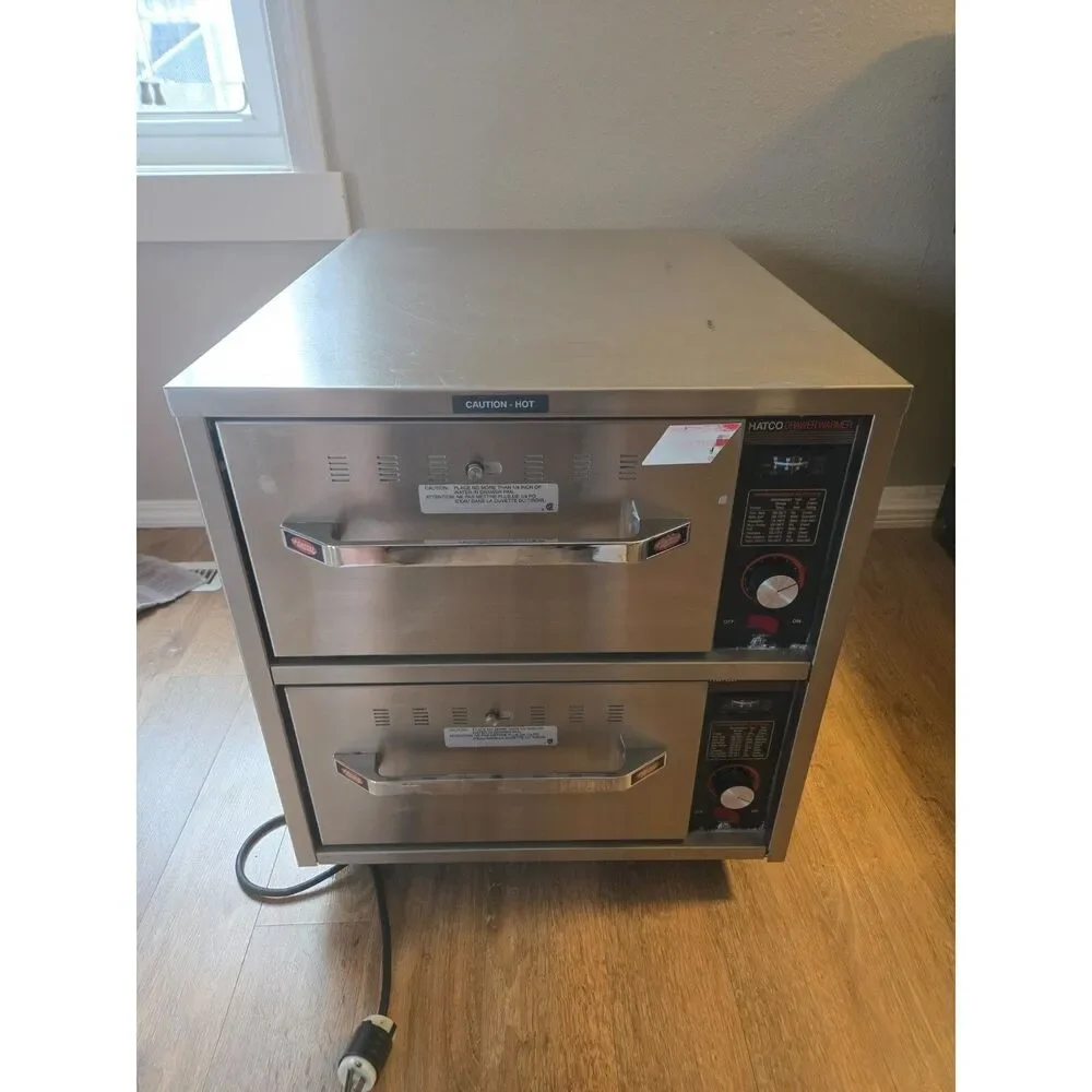 HATCO HDW-2N-S Stainless Steel Portable Electric 2 Drawer Food Warmer TESTED
